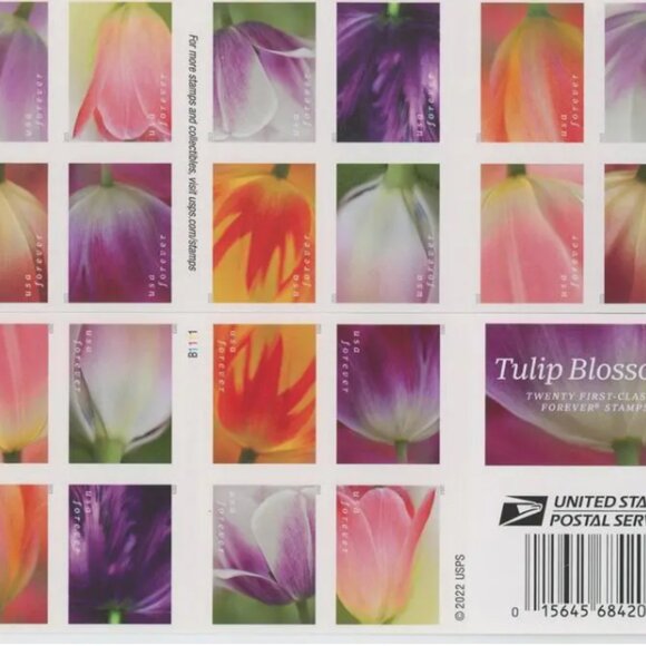 US 2023  Tulip Blossoms Forever Stamps (1000 stamps) - Picture 4 of 9